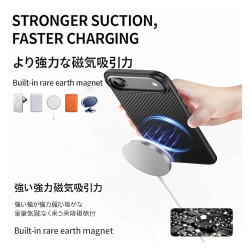 Coque iPhone 17 Pro Max antichoc mince résolvant les chutes sans bloquer MagSafe