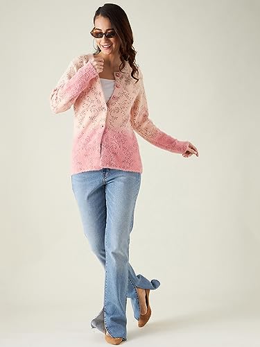 Image of Modeve Floral Print Round Neck Casual Women Sweater||Winterwear||