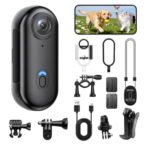 Amazon | 4Kアクションカメラ ウェアラブルカメラ 120度広角 ボディ