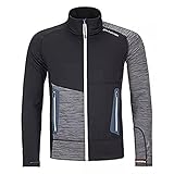 ORTOVOX Herren Fleece Light Jacke, Black Raven, S