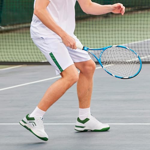 Image of FitVille Extra Wide Pickleball Tennis Shoes Men for Hard or Clay Court | Racquetball, Squash, Badminton, Breathable, Comfortable, Cushioning, Arch Support