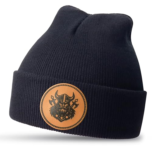 Jeasona Wikinger Strickmützen Vikings Wikinger Geschenke für Männer Geschenke für Wikinger Fan Mittelalter Geschenke für Männer Wikinger Kleidung Herren Vikinger Wikings Norwegen Geschenke