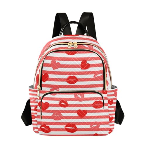 Sac à dos convertible femme avec cœur rayé résout le manque de place et style