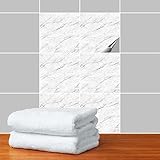 marmor bianco carrara c honed Statt Küchenfliesen und Badezimmerfliesen mit dauerhaften Fliesenlack oder vergilbender Fliesenfarbe zu lackieren, einfach den Fliesenspiegel mit schöner Klebefolie überkleben.