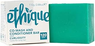 Ethique Curliosity Solid Hair Conditioner Bar for Curly Hair (110g/3.88oz) Vegan, Compostable, Biodegradable, Plant based