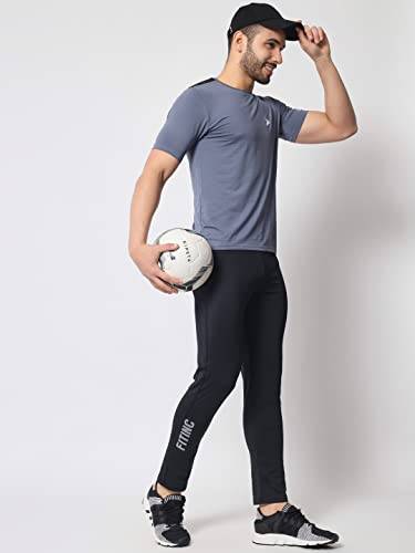Image of FITINC Men's Stretchable Track Pant for Gym with Zipper Pockets