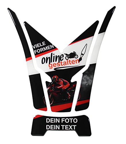 BIKE-label Tankpad kompatibel mit Yamaha MT-03 Motorrad Aufkleber selbst gestalten Foto und Text