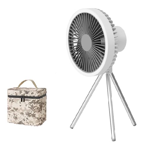 Ventilateur de camping 10000mAh avec LED pour des nuits fraîches sous la tente