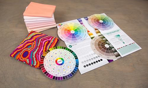 Palette-Builder Color Tool: 4 Mini Wheels Feature Tints, Tones, Shades & Neutrals to Spark Creativity; Simple to Use, Easy to Take Along; 12 Numbered Colors, 5 Color Plans, (4) 5" Color Wheels