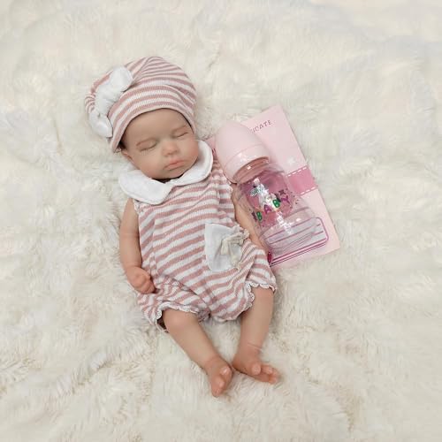 Muñeca Realista de Silicón de 33 cm Reborn Bebé miniatura 5