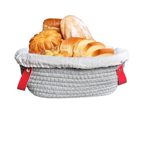 Cesta para fermentación de masa – Cuenco para pan con revestimiento | Recipiente reutilizable de cuerda para suministros de horno fermentación