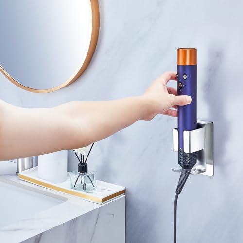 Miniatura 7 de Yybo Soporte Plancha Pelo, Soporte Secador De Pelo Y Plancha, Soporte Pared Para Secador De Pelo, Varios Rizadores De Pelo, Planchas, Plata
