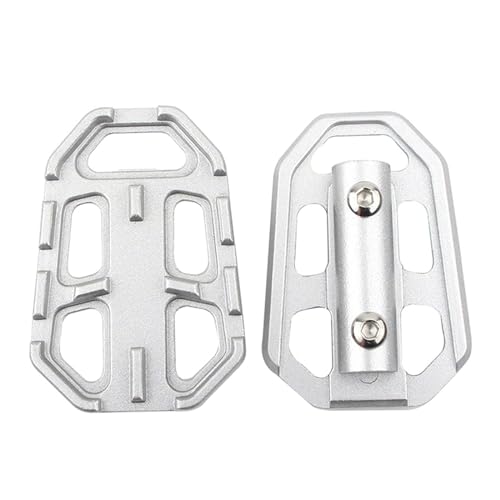 Repose-pieds larges pour moto BMW R1200GS en aluminium premium argent