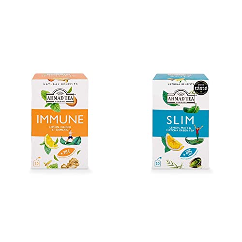 Ahmad Tea Lemon, Ginger & Turmeric "Immune" Infusion - 20 Teabags...