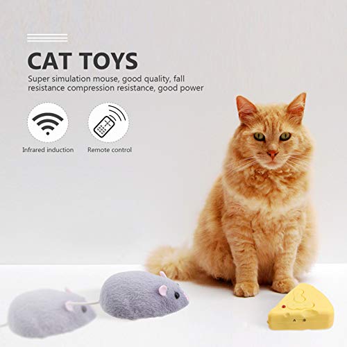 Balacoo Mouse de Caça Gato Brinquedo Interativo Caça Gato Mouse Brinquedos Emulação Modelo Divertido