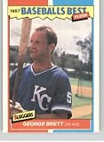 Baseball Trading Card 1987 Fleer Baseball's Best Sluggers vs Pitchers #6 George Brett NM Near Mint Royals