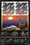 Trends International Minecraft-Window Wall Poster, 22.375 in x 34 in, Black Framed Version