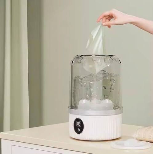 Image of SeMi AuToMaTiC FoLdInG SmAlL MiNi WaShInG MaChInE WiTh DrYeR DeEp CLeAnInG FoR UnDeRwEaR WaShINg MaChInE SeMi AuToMaTiC