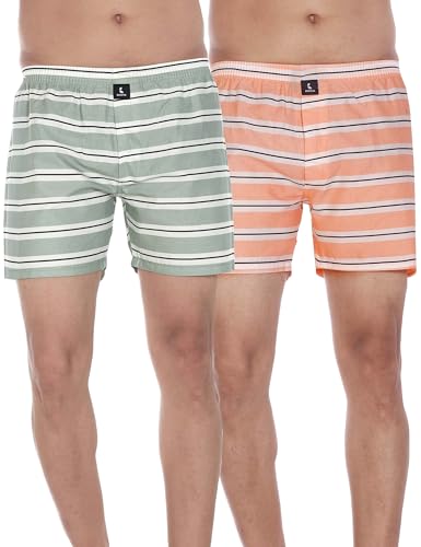 Image of Cotton Boxer Shorts for Men, Breathable, Comfortable & Lightweight (Pack of 2)