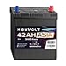 Produktbild HeyVolt Asia Autobatterie 12V 42Ah 340A/EN Starterbatterie, absolut wartungsfrei ersetzt 35Ah 40Ah, Pluspol Rechts