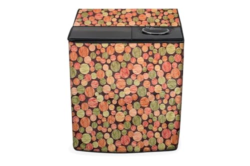 Image of Stylista Washing Machine Cover Compatible for Whirlpool 10.5 kg semi Automatic ACE 10.5 XL Abstract Multi Color