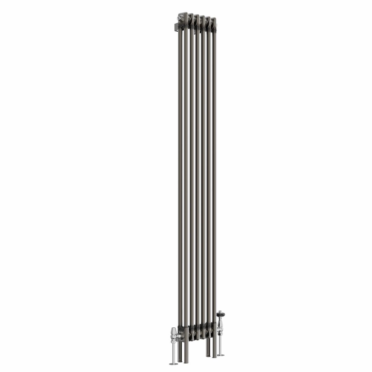 Blümme 1800 x 290mm Raw Metal Radiator Cast Iron Double Column Vertical