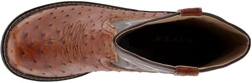 ROPER Womens Chunk Rider Embroidery Round Toe Casual Boots Mid Calf Low Heel 1-2" - Brown - Size 9.5 B | Image 5