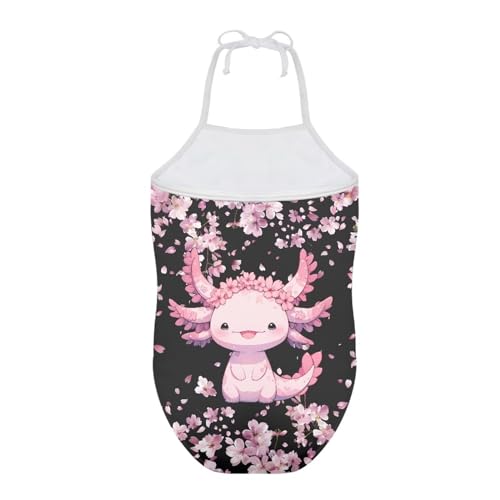 Image of Girls One Piece Swimsuit Summer Quick Dry Beach Sport Bathing Suit Halter Strap 1-10 Little Kids Toddler Swimwear