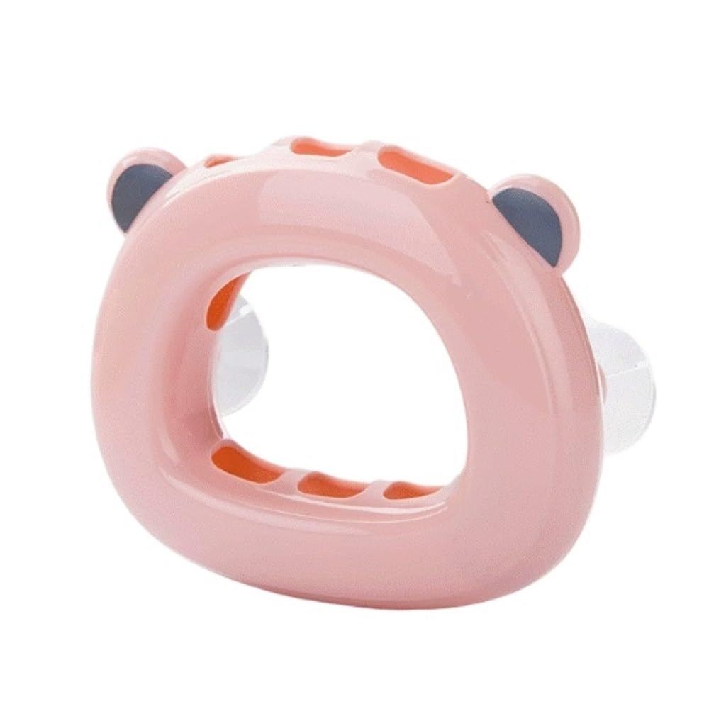Bathroom Holder Wall Mounted Suction Cup Toothbrush Holder Bathroom Storage Rack Drainer Toothbrush Accessories(Pink)