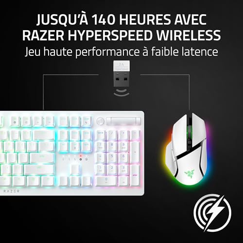 Souris Razer Basilisk V3 Pro sans fil blanche boutons programmables - 5
