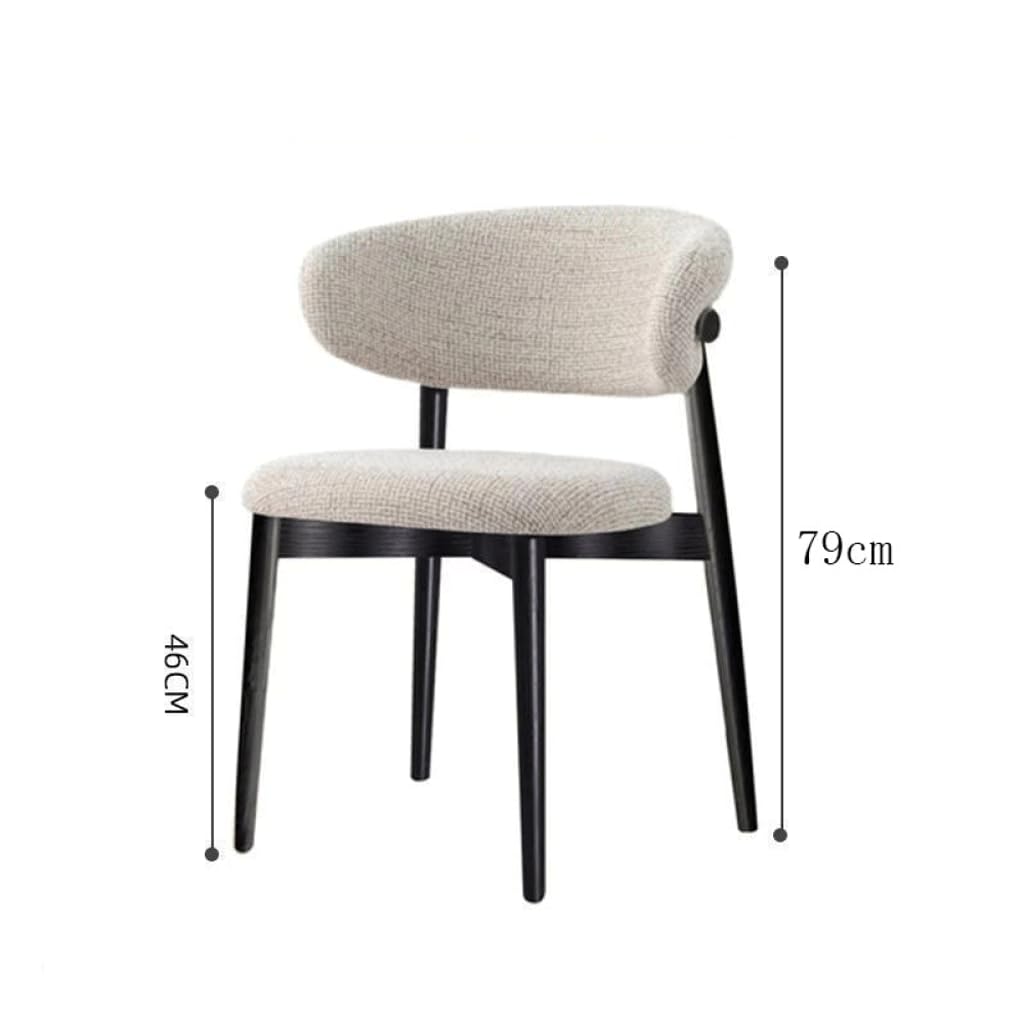 Sedia da pranzo minimalista italiana in legno massello, comodo schienale slish per casa, caffetterie e ristoranti casual, design moderno, soluzione durevole per sedute da tavolo