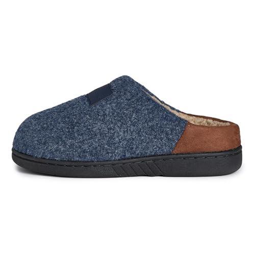 Image of Lucky Brand Boys Micro Suede Sherpa Clog Slippers Warm Plush Lined Indoor Outdoor Slip On House Shoes Cozy Kids Winter Clogs