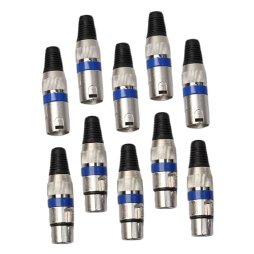 Connecteur XLR mâle et femelle Kisangel avec broches robustes pour microphone