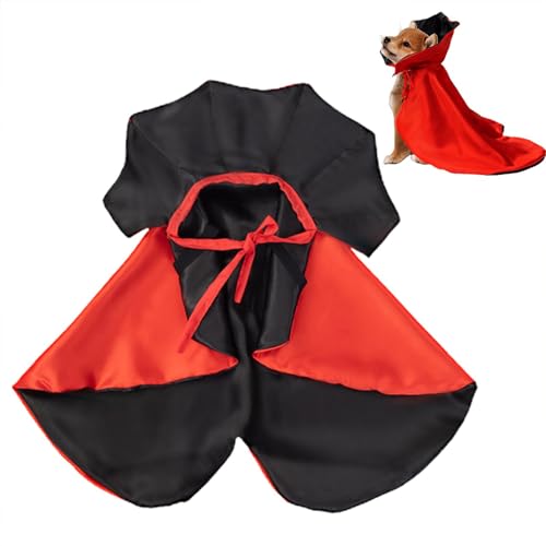 Sombrero de mago para gato, capa de disfraz de mago, capa de vampiro para gatos, disfraz de gato de Halloween, capa de Halloween para perro, ropa de manto para perros pequeños, medianos y grandes,