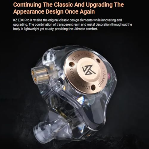 Concept Kart KZ EDX Pro X Wired IEM, Grey Grey (Without Mic) - Image 8