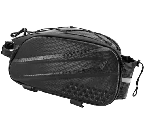 Bolsa para Bicicleta 10L, Bolsa Bike à Prova D'água, Bolsa de Bagageiro de Bicicleta, Bolsa Traseira de Bicicleta Refletiva, Bolsa de Armazenamento de Porta-Malas de Ciclismo