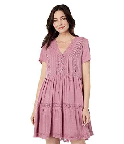 Image of Lucky Brand Lace Tiered Dress