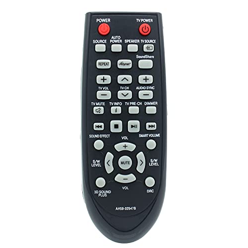 Azwok Télécommande de rechange pour barre de son Samsung HWF450ZA HWF450 PSWF450 AH68-02644D-00 HW-F450ZA HW-F450 PS-WF450