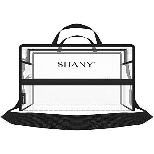 SHANY Clear PVC Water-Resistant Travel Tote Bag - Large See-Thru Bag with Adjustable Shoulder Straps and Zippered Pockets - Image 2