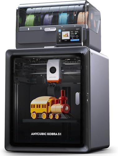 Image of 3IDEA Kobra S1 Combo 3D Printer, 4 Stunning Multicolor with ACE PRO, 600mm /s High Speed and 320℃ Hotend Free-Clog Extruder, Intelligent Drying While Printing, Built-in Camera 250 * 250 * 250mm