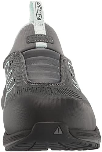 KEEN Utility Women's Vista Energy Shift Low Height Composite Toe Slip On Industrial Work Shoes, Steel Grey/Blue Glass, 8 | Image 1