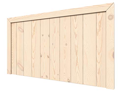 LA WEB DEL COLCHON Cabecero Madera Rústico Véneto de Estilo Nórdico para Dormitorio Moderno Cama de 90 (100 x 55 cms) – Cabeceros de Madera Decorativos y Funcionales – Cabeceros de Cama Modernos