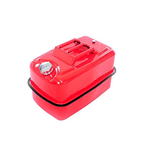 XuQinQin Portable fuel tank, thickened cold rolled plate sprayed red 10L, 20L, 30L portable horizontal storage vehicle universal spare car fuel tank gasoline container (Color : 30L)
