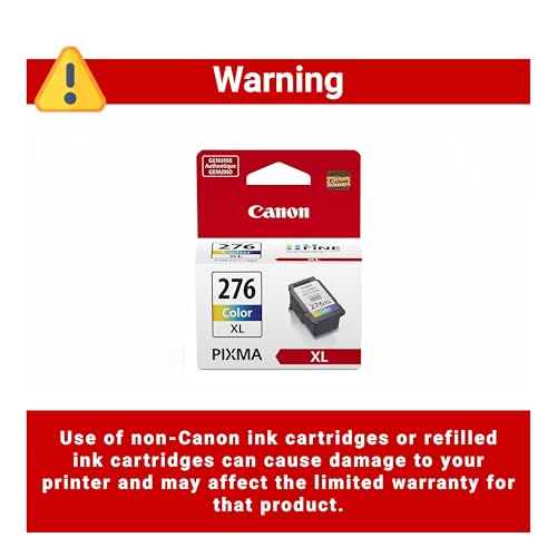 Image of Canon CL-276 XL Genuine Color Ink Cartridge, Compatible with TS3520 /3522, TR4720 /4722, TS3720 /3722