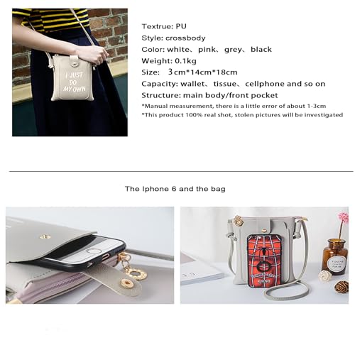 Small Crossbody Bag for Women, Cute Shoulder Bag Cellphone Sling Bag Mobile Card Holder Wallet Purse Clutch Handbag3