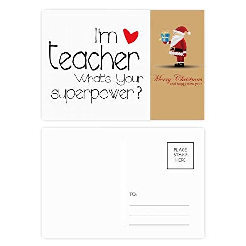 Cartes postales I'm a Teacher le cadeau idéal de Secret Santa