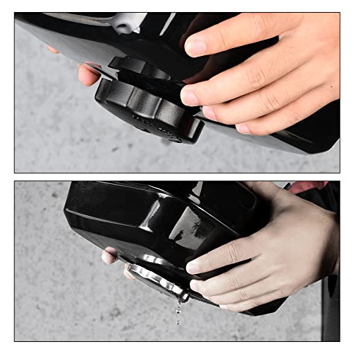 Rutu Mini Bike Gas Tank -Fuel Tank With Threaded Cap Compatible With 196Cc & 212Cc Gasoline Bike Engine - 0.8 Gallon (3L) Fuel Tank Installation Tools Small Engine Generator Water Pump Motorcycle Tank #TOP4