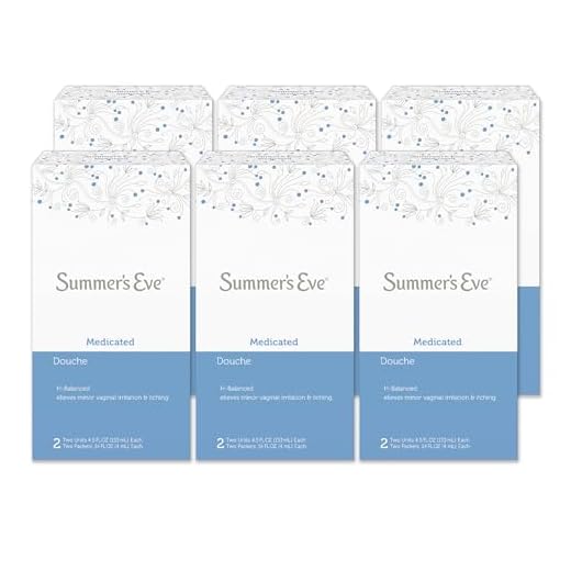 Summer's Eve Douche, Medicated, pH Balanced, Dermatologist & Gynecologist Tested, 2 - 4.5 Fl Oz (Pack of 6)