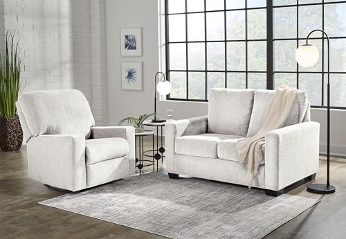 Signature Design by Ashley Rannis Coastal 2-in-1 Sofa Sleeper with Folding Gel Memory Foam Mattress, Twin, White - Image 14