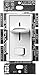 Lutron SFSQ-LF-WH 120 Volt AC at 60 Hz 1.5 Amp 1-Pole Quiet 3-Speed Fan Control and Light Switch White Skylark